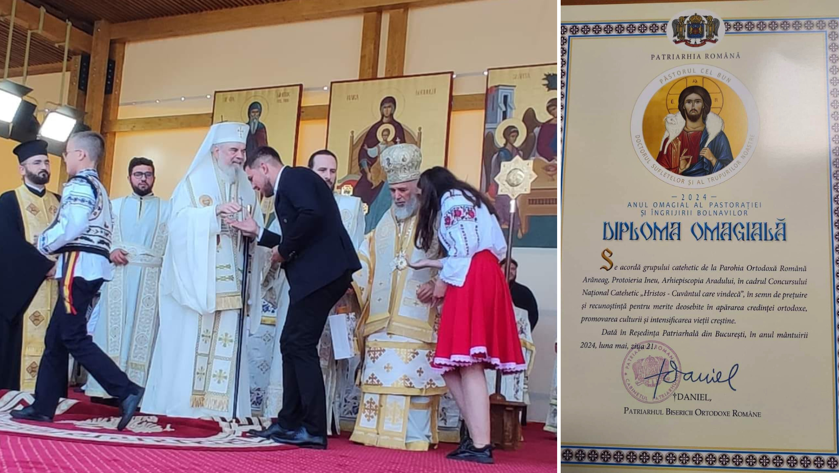 Arădeni premiați de Patriarhul României