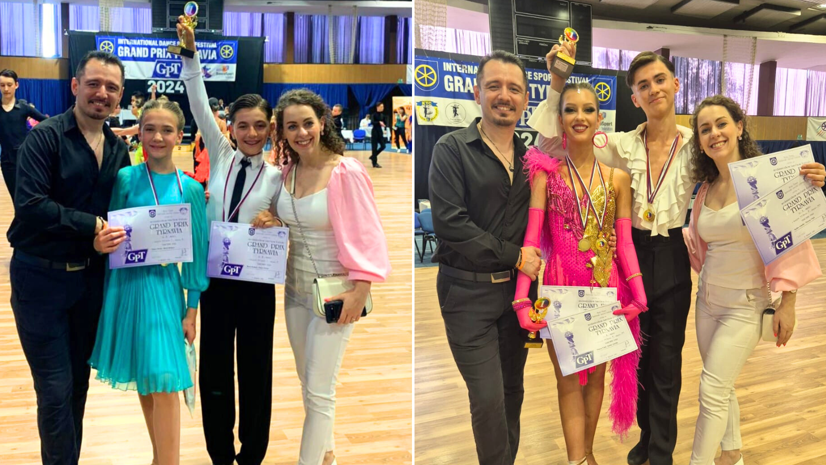 Dansatorii arădeni au câștigat 4 medalii de aur și 1 de bronz la Competiția internațională Grand Prix Tyrnavia din Slovacia