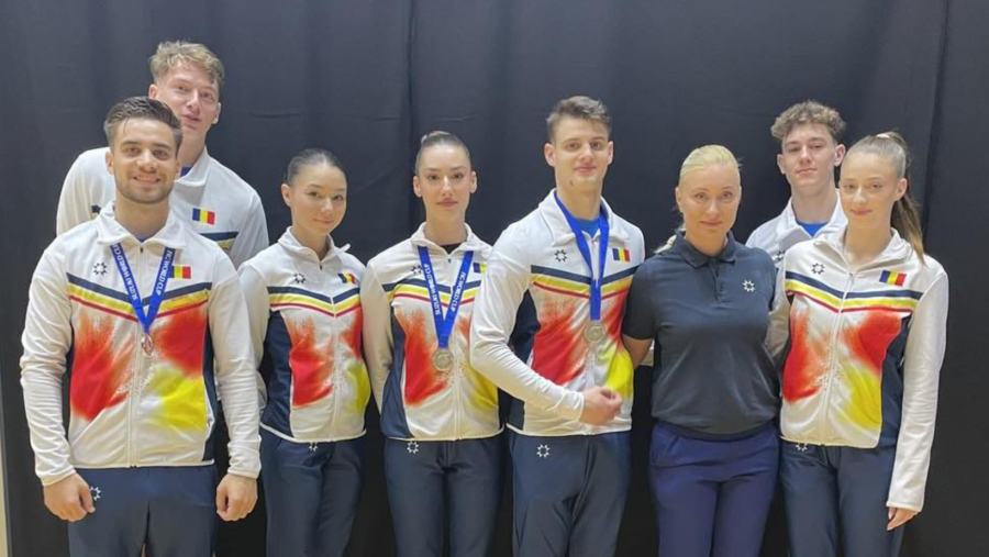 România, medaliată cu argint la Cupa Mondială de Gimnastică aerobică de la Yokohama