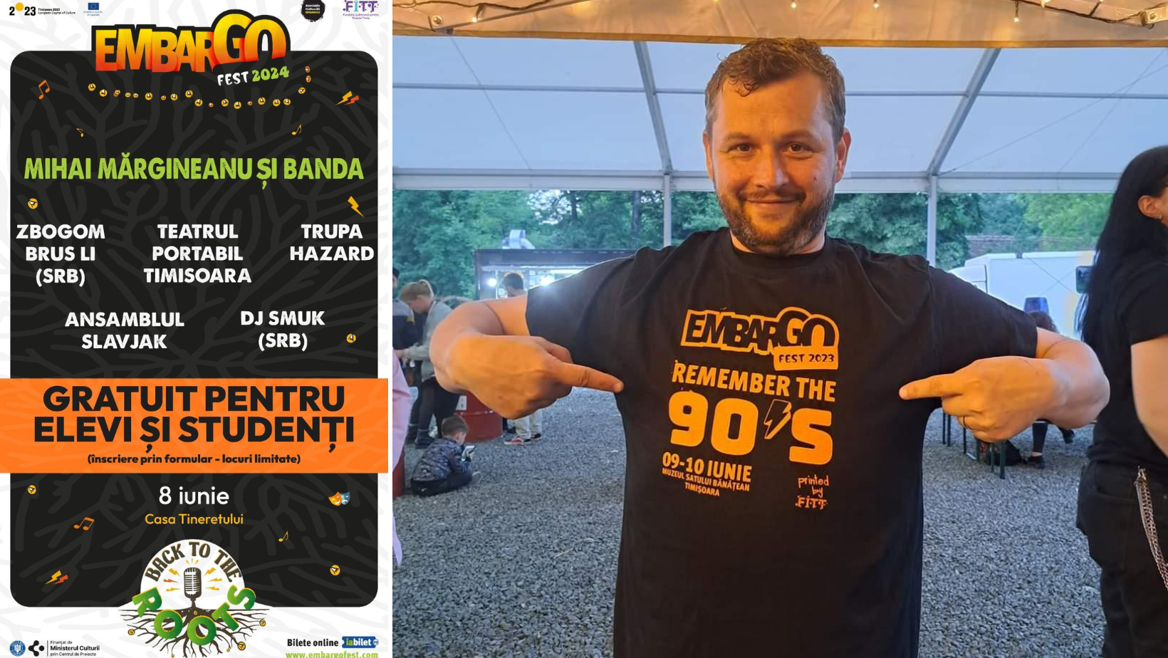 Acces gratuit pentru elevi și studenți la Embargo Fest 2024