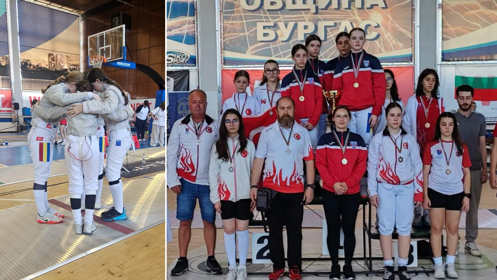 Sabrerii tricolori au câștigat 3 medalii de aur, 1 de argint și 2 de bronz la Cupa Burgas