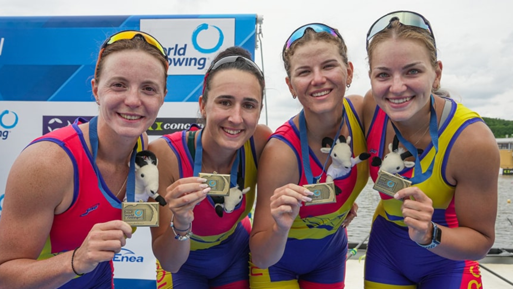 Echipajul de patru rame feminin a câștigat medalia de bronz la Cupa Mondială de Canotaj de la Poznan