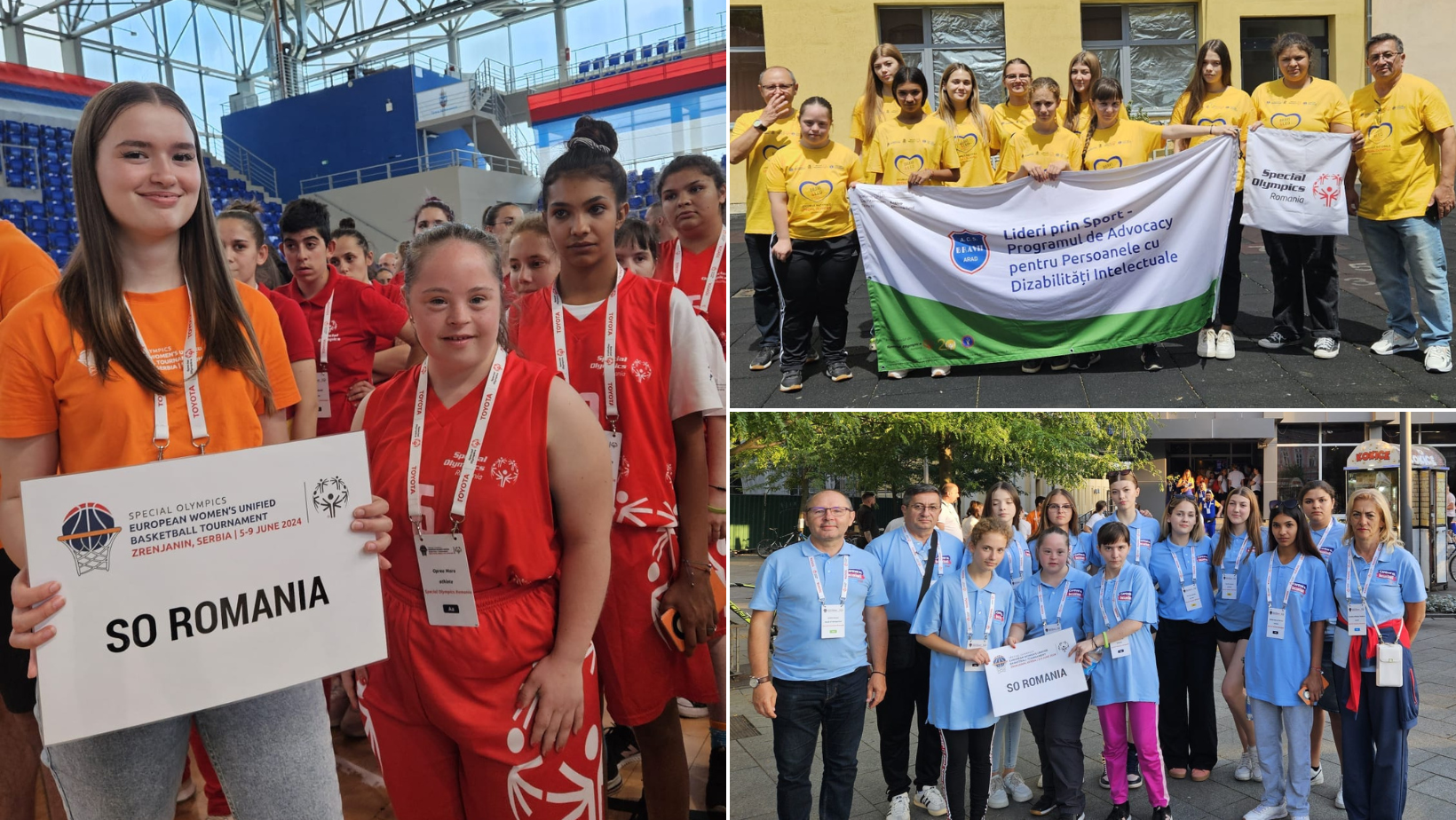 Emoție, seriozitate și determinare! 10 arădence au reprezentat România la Turneul European de Baschet Feminin Unificat Special Olympics