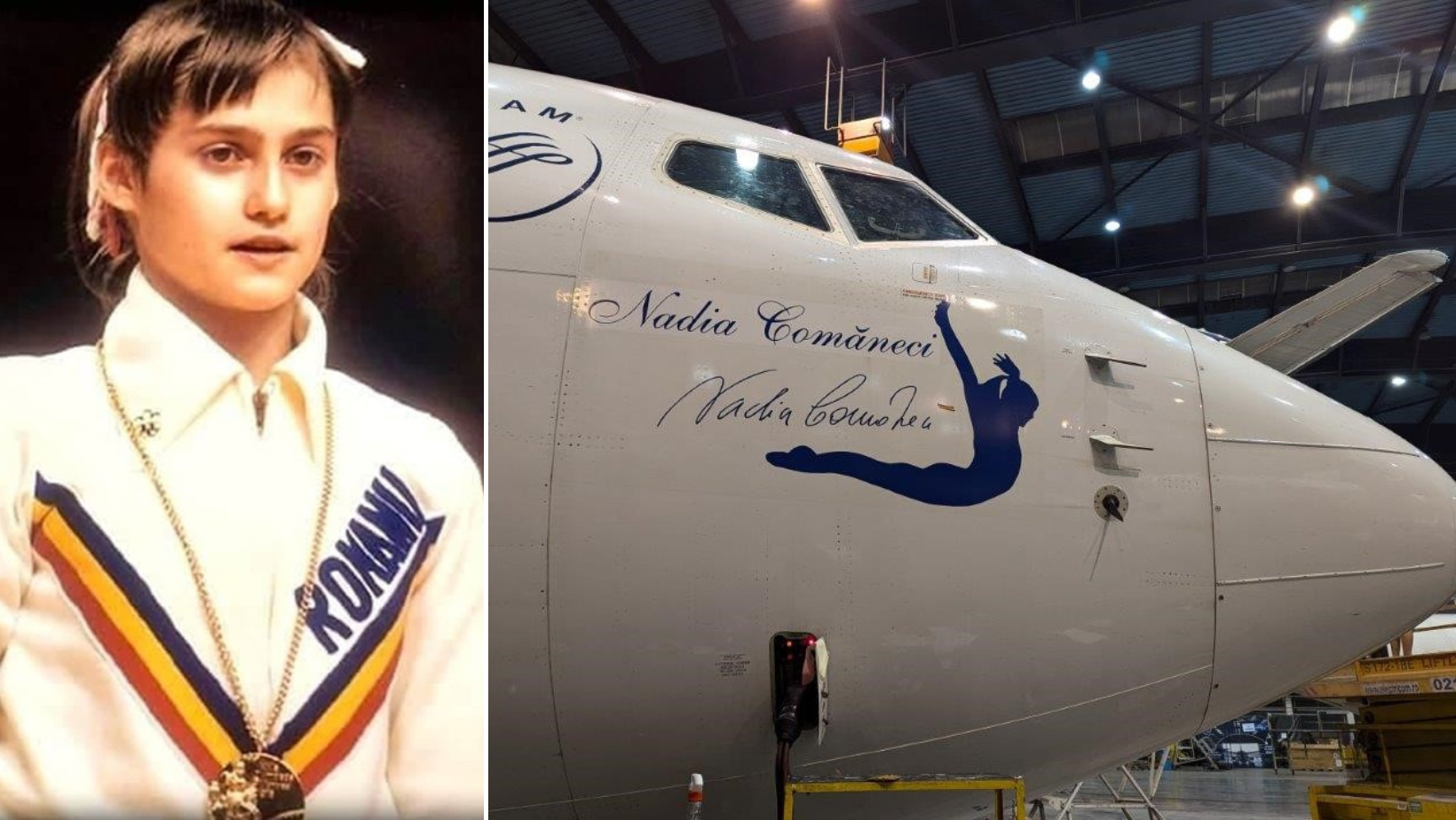 Aeronava TAROM care îi va duce pe sportivii români la Jocurile Olimpice va purta numele Nadiei Comăneci