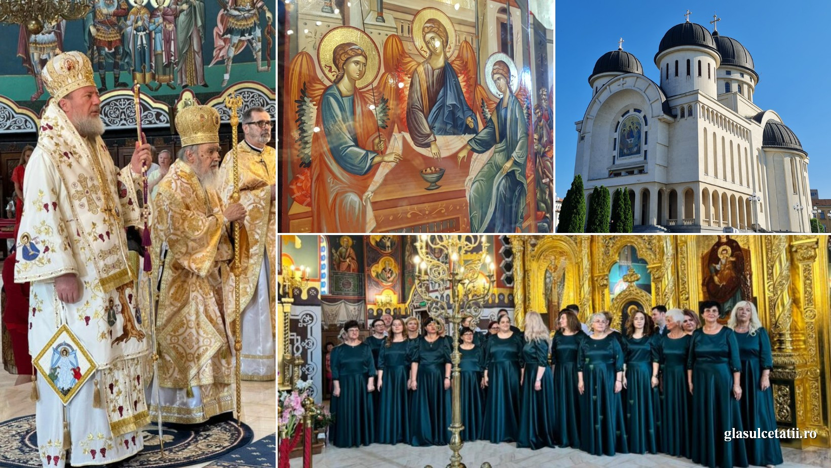 Catedrala Arhiepiscopală ”Sf. Treime” și-a sărbătorit hramul în prezența celor doi Ierarhi arădeni