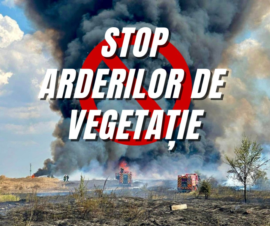Respectă viața, respectă mediul înconjurător! IGSU face apel pentru oprirea igienizării terenurilor prin incendiere