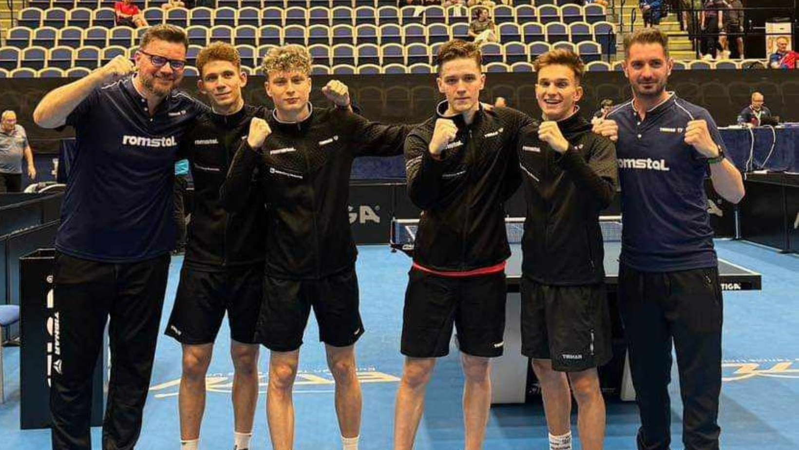 Echipa masculină U19 a României, pe prima treaptă a podiumului la Campionatul European de Tenis de Masă din Malmo