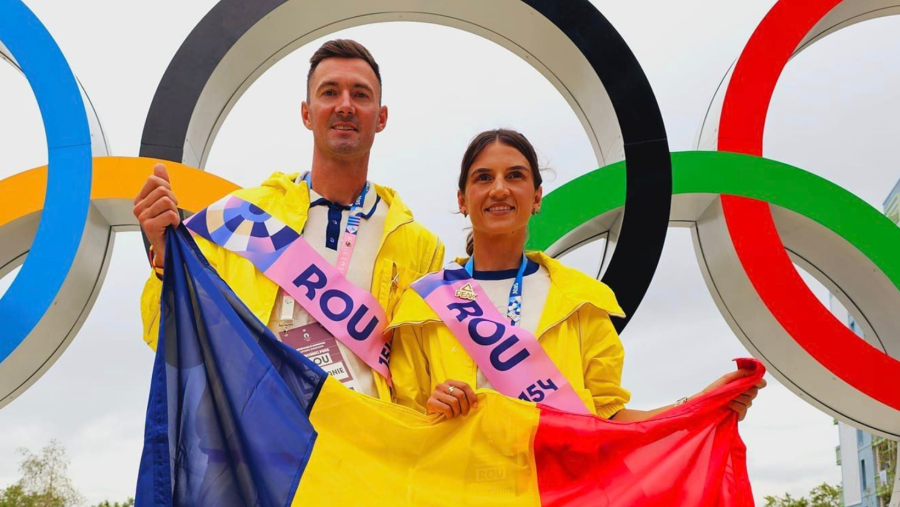 CNN: Canotorii români Ionela și Marius Cozmiuc, primul cuplu căsătorit care a purtat steagul unei țări la Olimpiadă