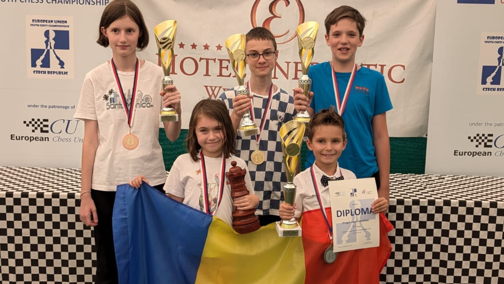 Juniorii români au câștigat patru medalii la Campionatul de Șah al Uniunii Europene