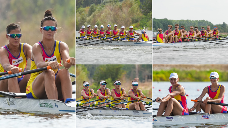 Sportivii români au câștigat 9 medalii de aur la Campionatele Europene de canotaj Under-23 din Turcia