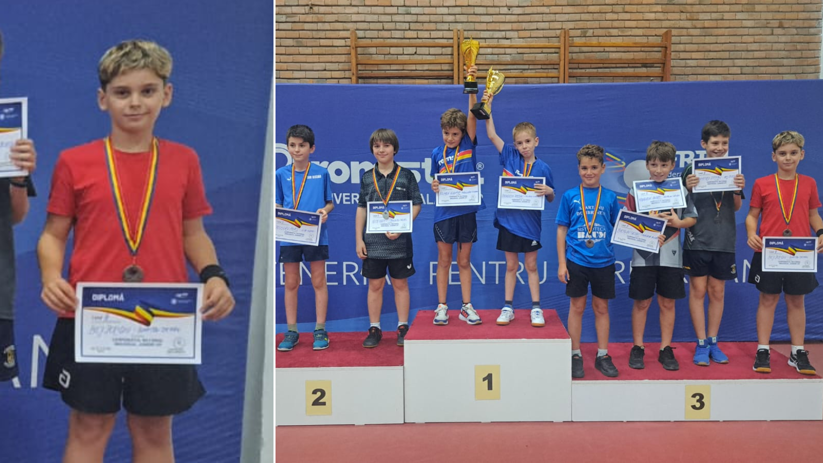 Arădeanul Sergiu Bej a câștigat medalia de bronz la Campionatul Național U11 de tenis de masă