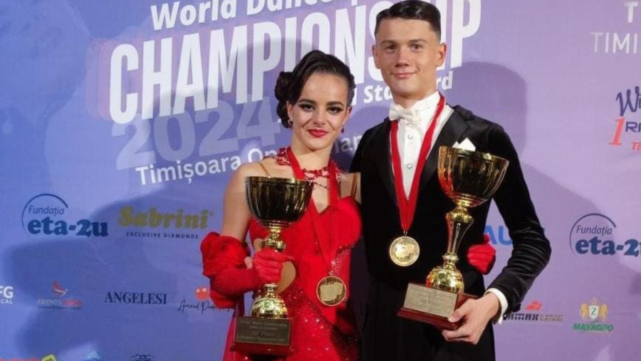 Raul Radu și Ioana Ușvat sunt campioni mondiali la dans sportiv