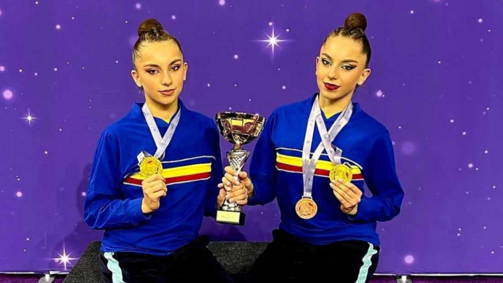 Andra și Carina Crainic sunt campioane naționale pe echipe la gimnastică ritmică