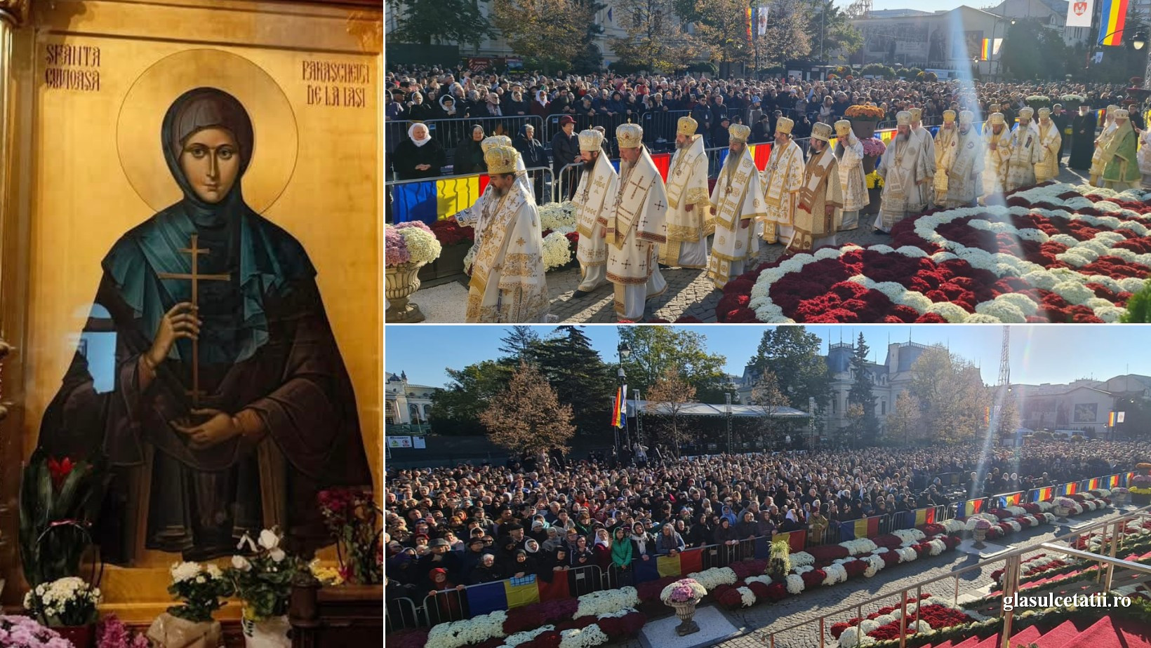 ”Mare Sfântă e Cuvioasa! Mare de tot!” – Ierarhi, preoți, diaconi și mii de credincioși au participat astăzi la Praznicul Sf. Parascheva de la Iași (FOTO)