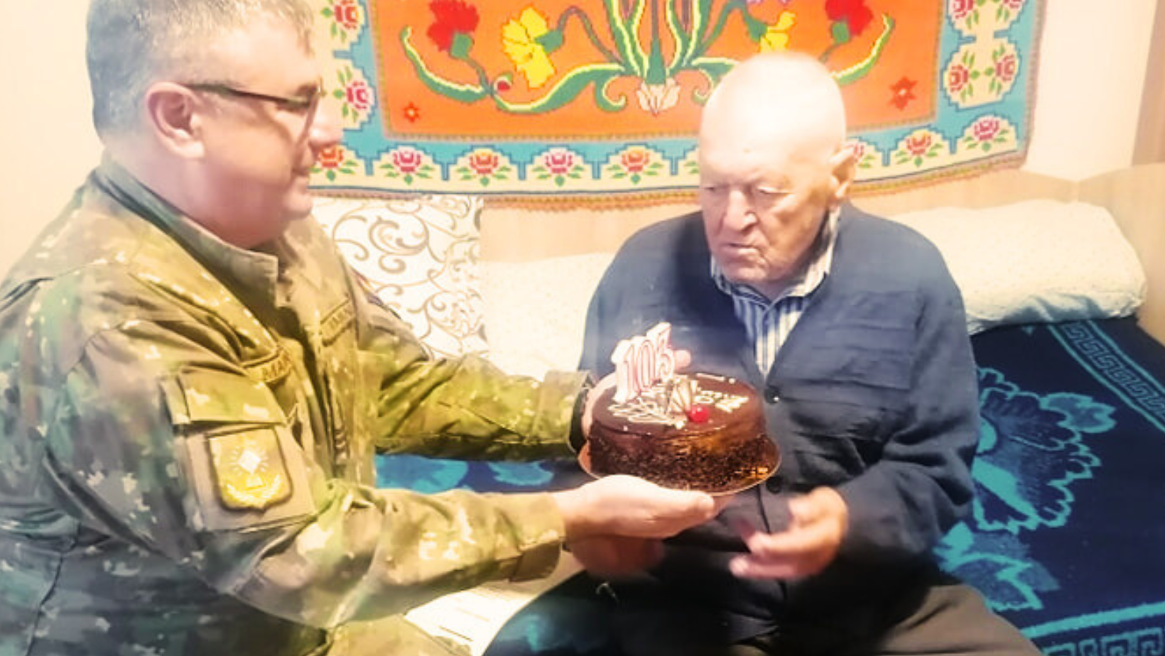 Veteranul de război Petre Cristache a împlinit 103 ani