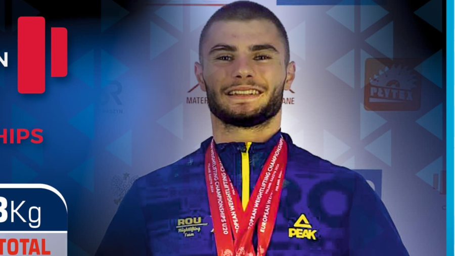 Tiberiu Donose a câștigat trei medalii de aur la Campionatele Europene de haltere pentru juniori