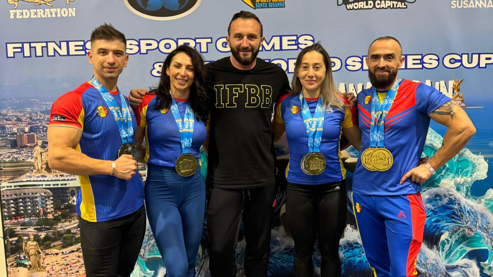 România a strălucit la Campionatul Mondial de Fitness Challenge din Spania: 13 medalii de aur și 3 de argint