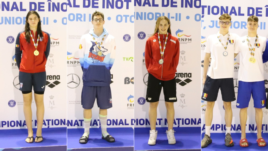 Campionatele Naţionale de înot în bazin scurt: trei sportivi au obţinut victorii duble în prima zi