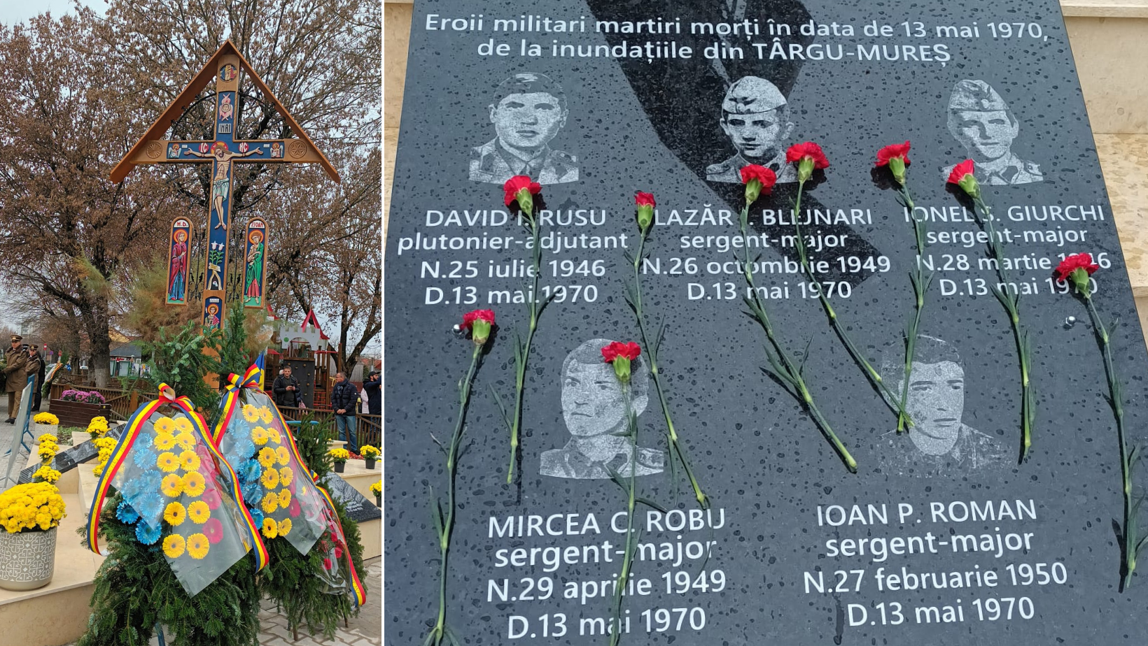 În urmă cu 54 de ani, doi militari arădeni mureau salvând vieți în timpul inundaţiilor de la Târgu Mureş