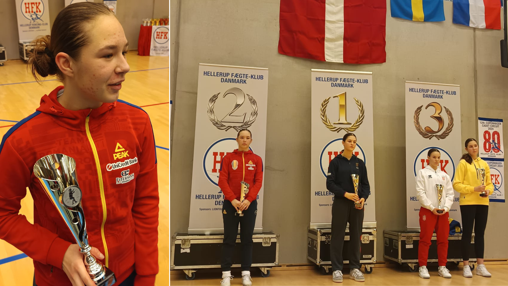 Natalia Constantin a câștigat medalia de argint la Circuitul European al cadeților de la Copenhaga