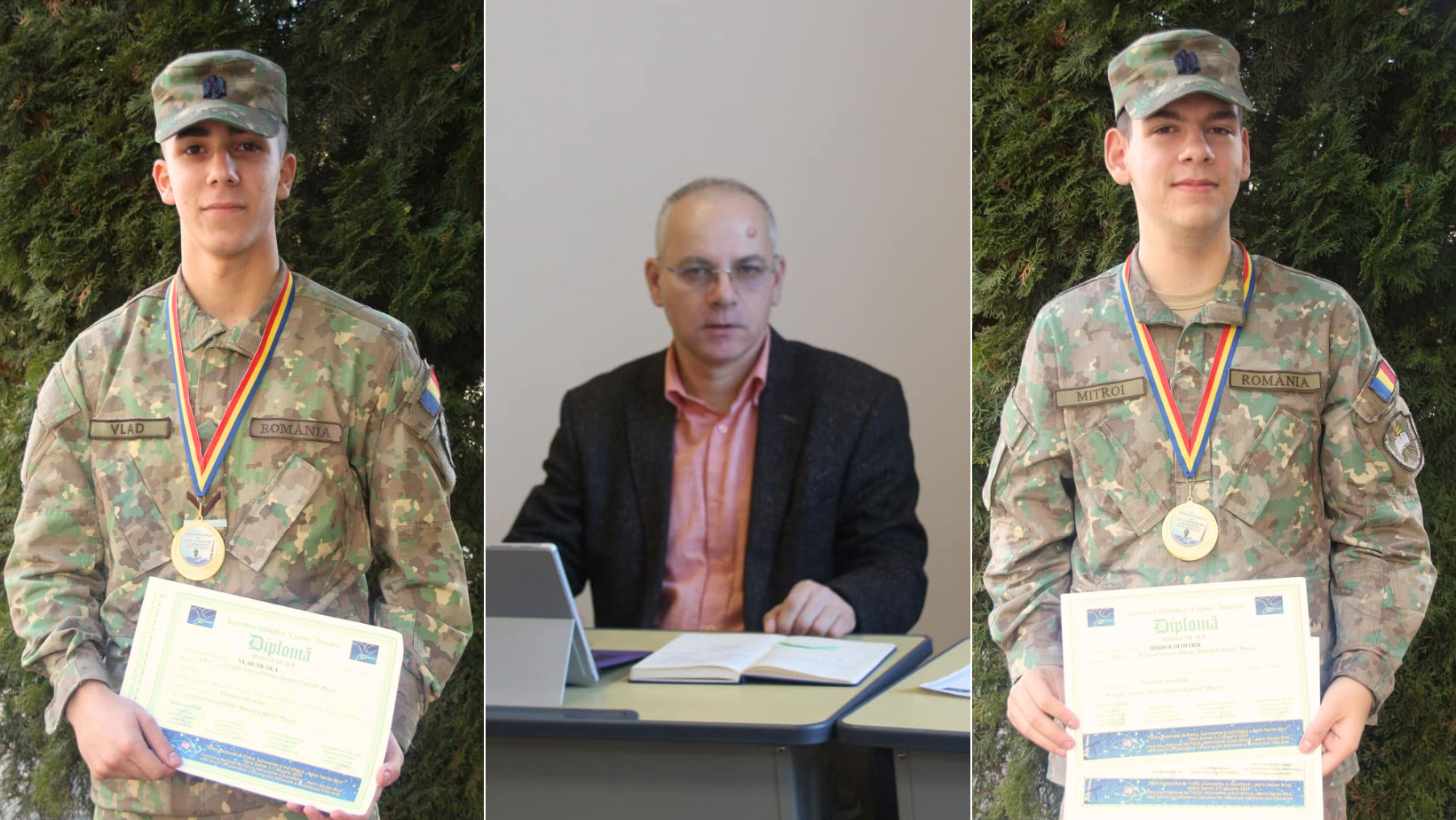 Elevii militari Dimitrie Mitroi și Nicola Vlad, medaliați cu aur la Concursul Naţional de Fizică, Astronomie şi Astrofizică „Marin Dacian Bica”