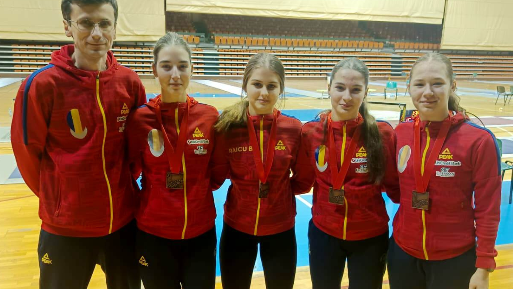 Medalie de bronz pentru echipa de spadă cadete a României la Novi Sad