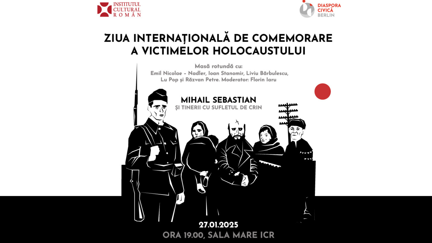 Proiectul „Mihail Sebastian și tinerii cu sufletul de crin”, prezentat de ICR de Ziua Internațională de Comemorare a Victimelor Holocaustului