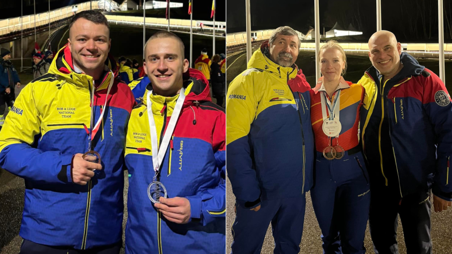 Argint și bronz pentru România, la Campionatele Europene de Bob pentru juniori de la Sigulda