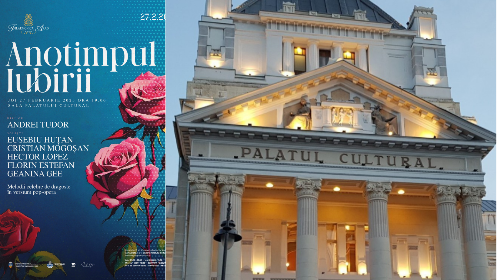 Anotimpul iubirii, astăzi, la Filarmonica arădeană