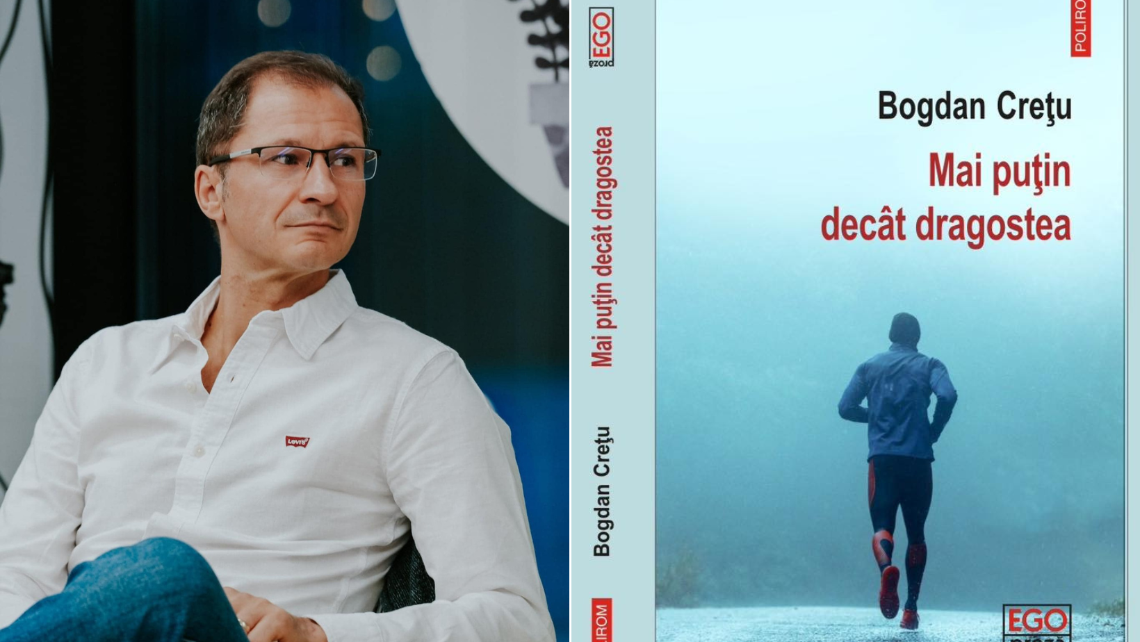 Romanul „Mai puțin decât dragostea” de Bogdan Crețu, nominalizarea României la Premiul Uniunii Europene pentru Literatură