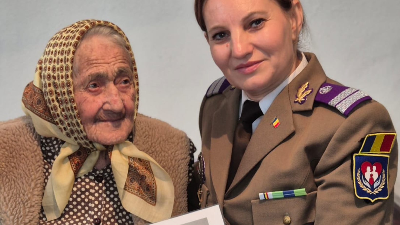 Văduva de veteran de război Ioana Lungu, sărbătorită la 109 ani