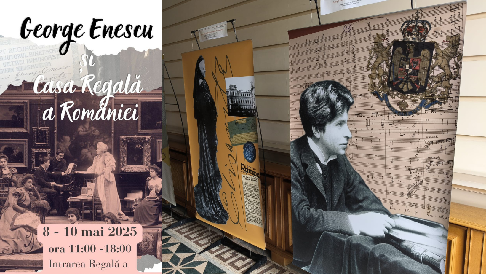 Expoziția George Enescu și Casa Regală a României poate fi vizitată la Biblioteca Centrală Universitară