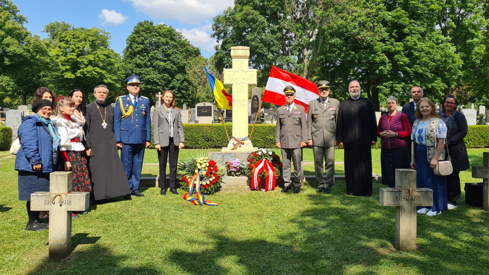 Slujbă de pomenire pentru Eroii români, în Cimitirul Central din Viena