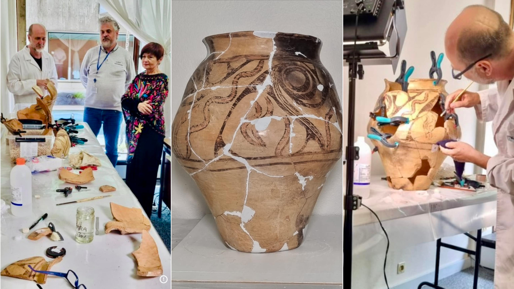 Vasul de Cucuteni, restaurat de UNESCO într-un laborator din Paris