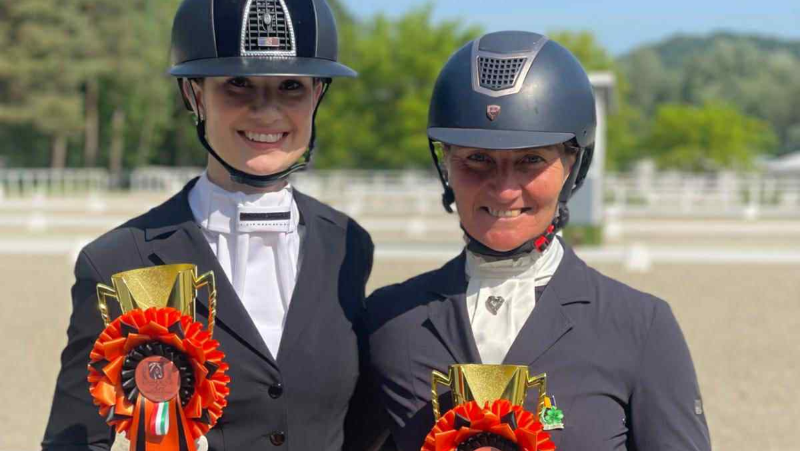 Daria Paliciuc și Cristina Călin, pe podium la Concursul de dresaj din Ungaria