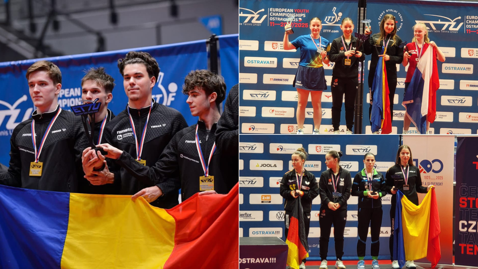 Sportivii români au câștigat 8 medalii la Campionatul European Tenis de Masă de la Ostrava