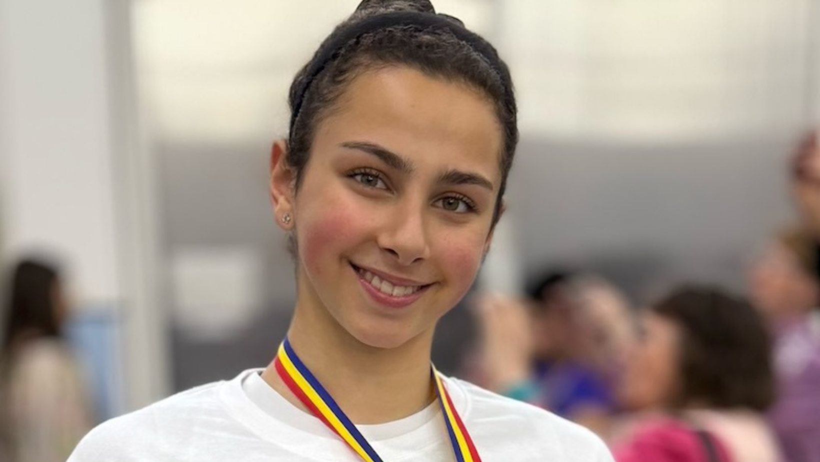 La doar 16 ani, arădeanca Denise Nicole Bejan este vicecampioană balcanică la heptatlon