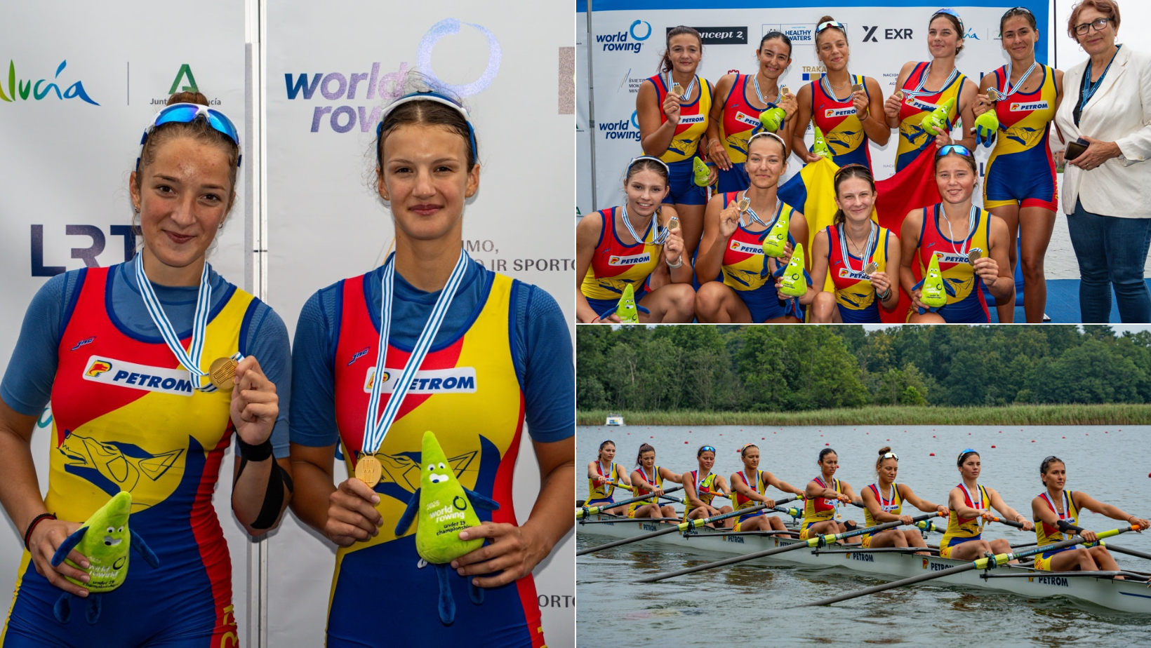 Canotorii români au câștigat 1 medalie de aur și 1 de bronz la Campionatele Mondiale U19 de la Trakai