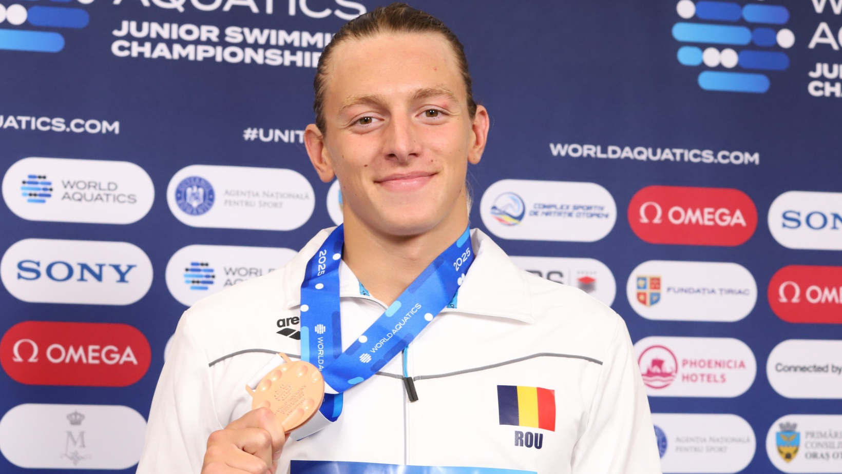 Robert Badea a câștigat medalia de bronz la Campionatul Mondial de înot pentru juniori U18 de la Otopeni