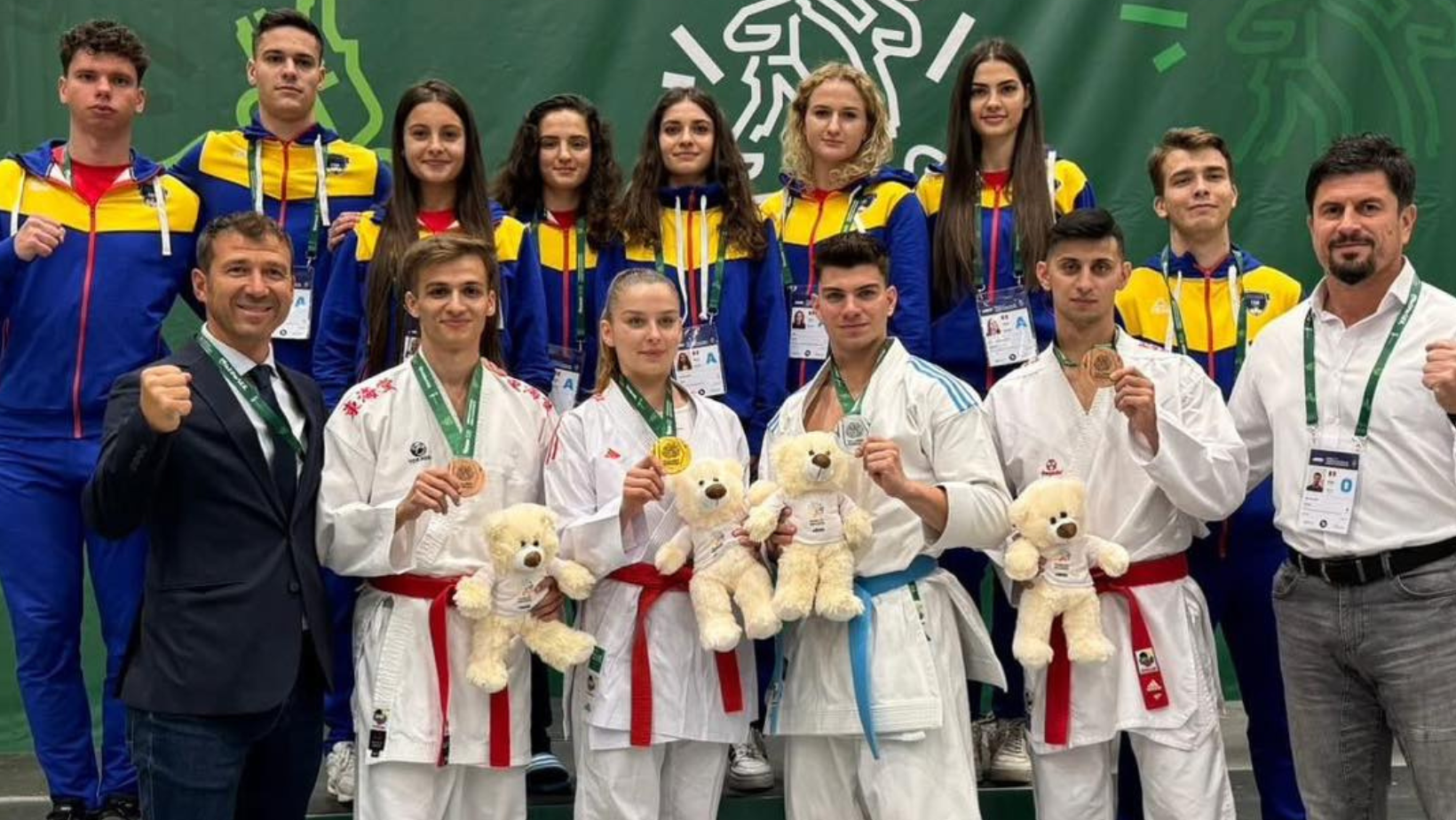 România a strălucit la Campionatele Europene Universitare de Karate: 1 medalie de aur, 1 de argint și 2 de bronz