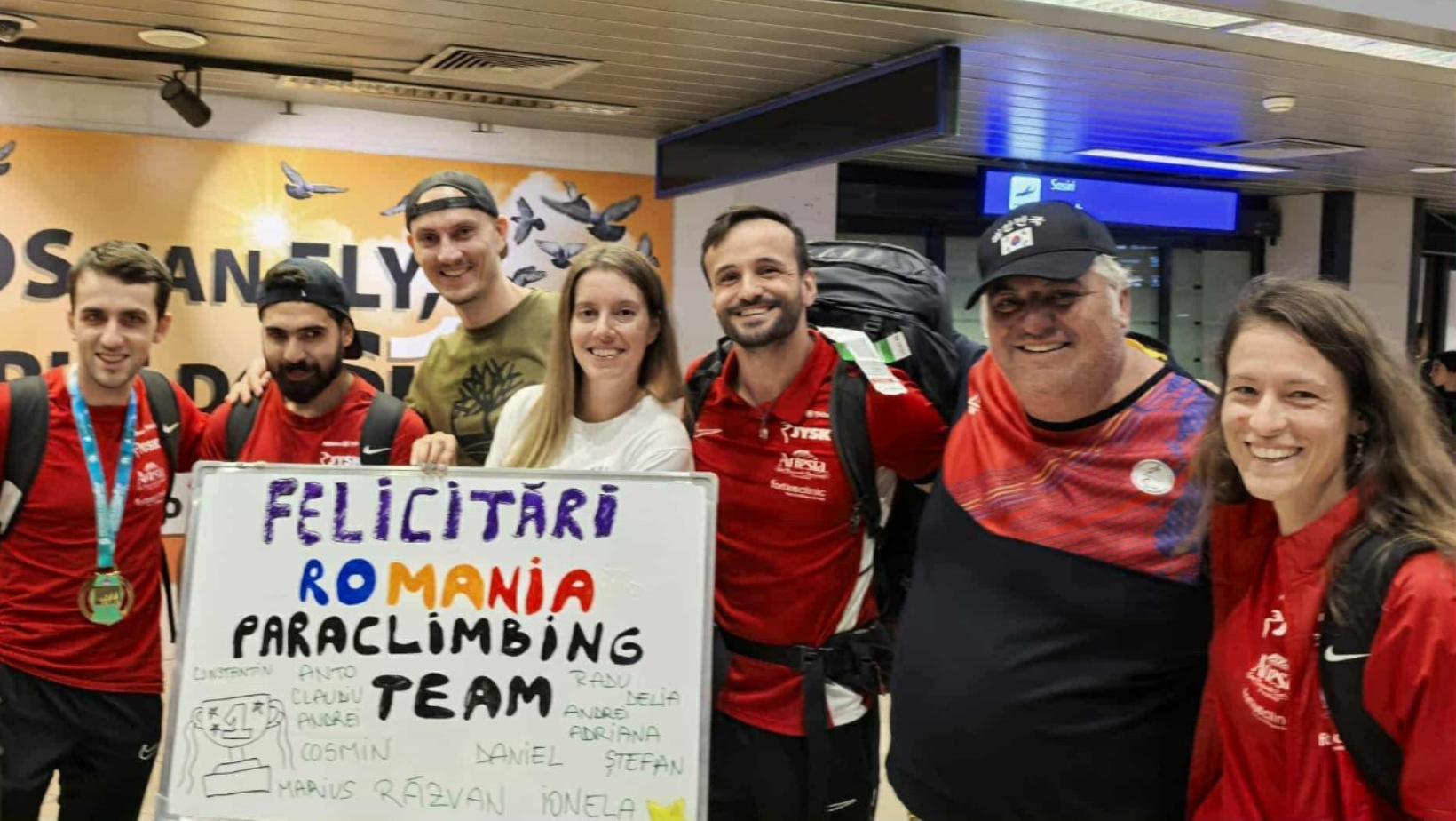 Sportivii români s-au întors acasă cu 2 medalii de aur și 1 de argint de la Campionatul Mondial de Paraclimbing de la Seul