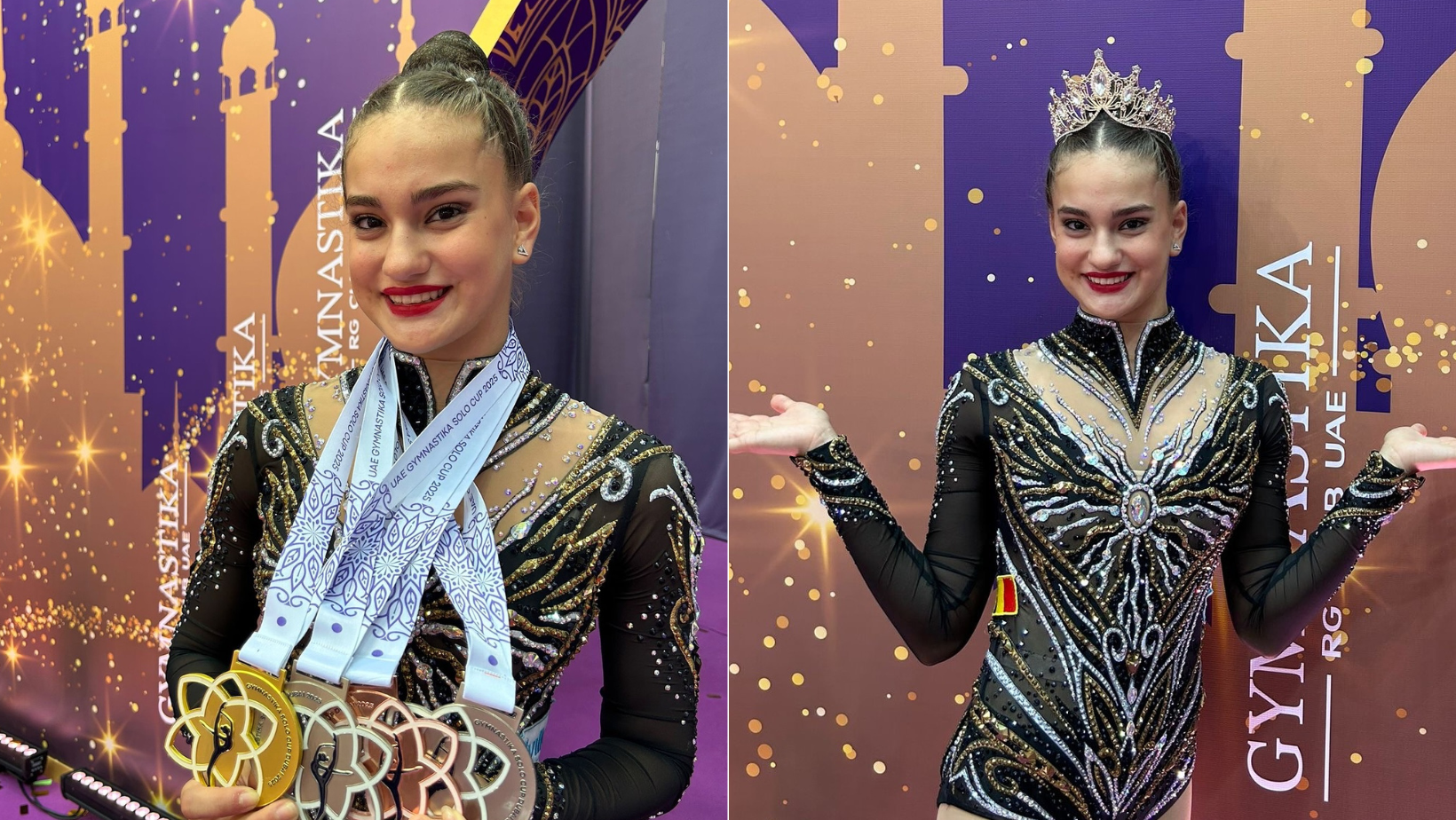 Grație, carismă și prezență scenică unică. Amalia Lică a câștigat 4 medalii și titlul de Miss Turneul Solo Cup Gymnastika