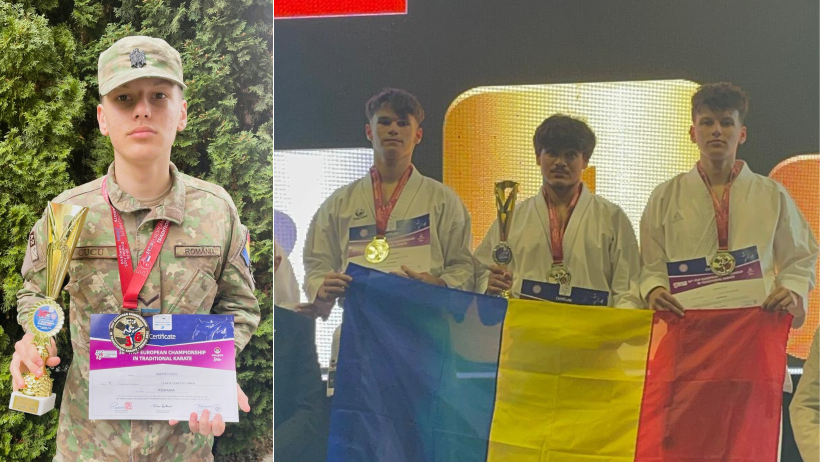 Muncă, determinare, pasiune și sacrificii. Elev fruntaș Andrei Cristian Cucu, campion european cu echipa pe tatami