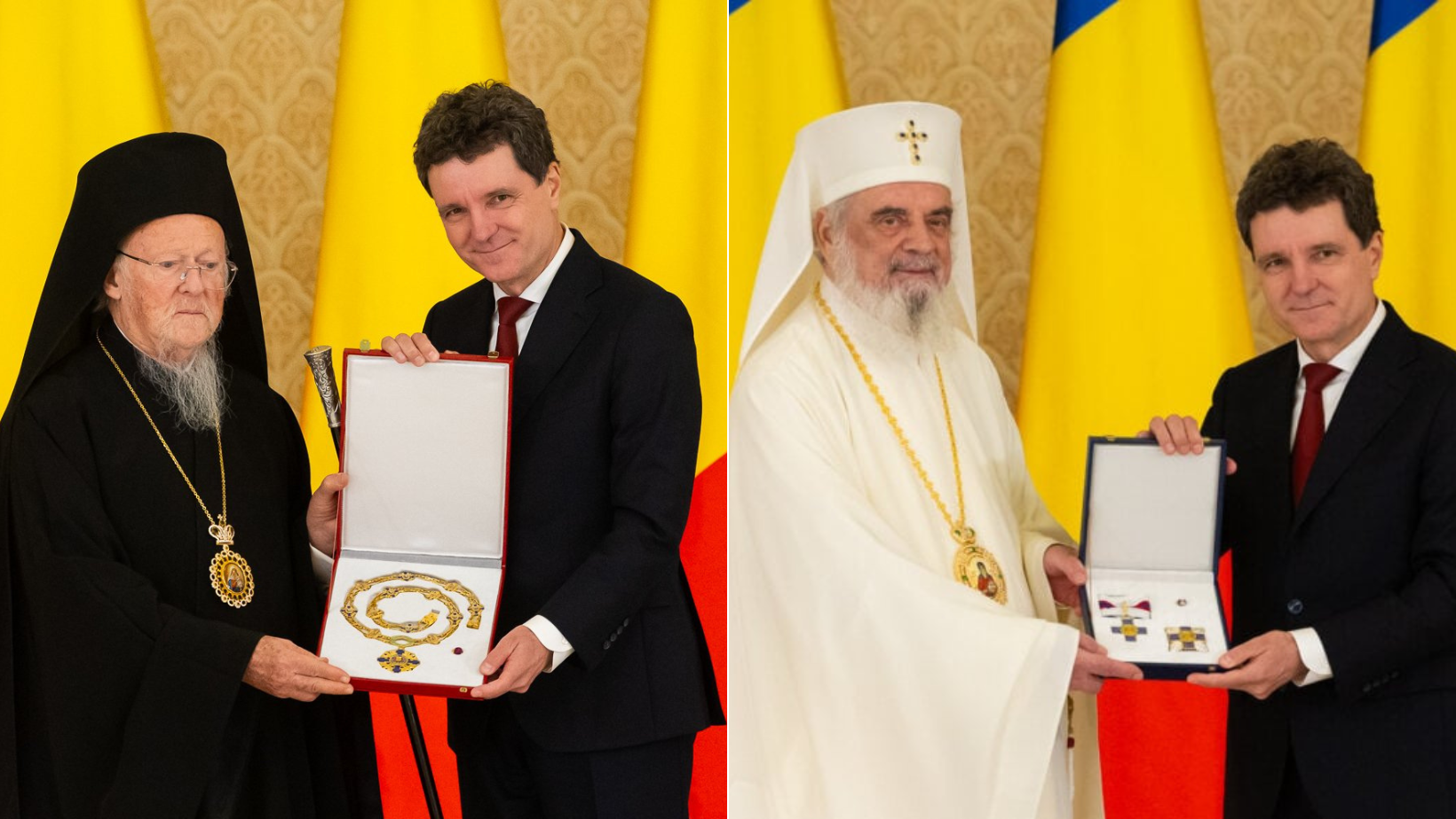 Patriarhul Ecumenic Bartolomeu I și Patriarhia Română, decorați de Președintele României