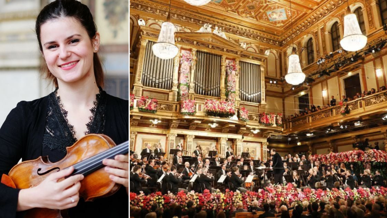 Violonista Adela Frăsineanu, românca din celebra orchestră a Filarmonicii din Viena, în distribuția concertului din 1 ianuarie 2026