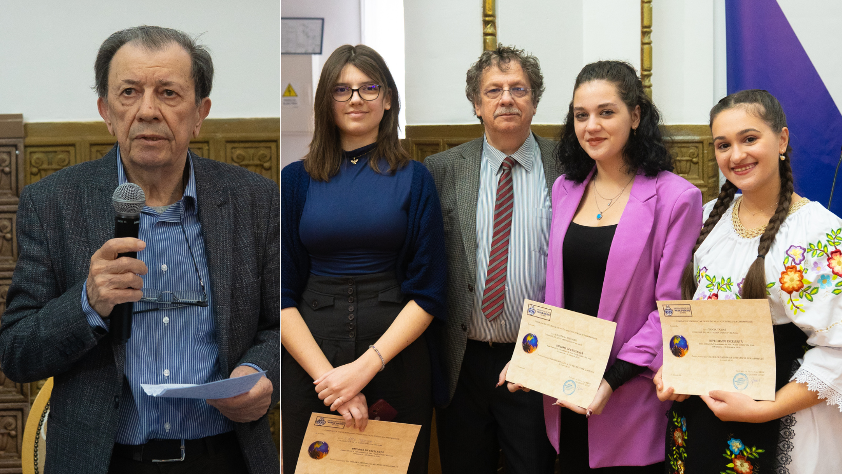Omul de cultură Vasile Dan a primit Premiul „Ioan Slavici” din partea UVVG din Arad