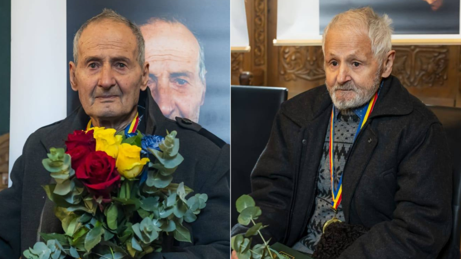 Veteranii de război Vasile și Gheorghe Cimpoeșu, sărbătoriți la 99 și 101 ani
