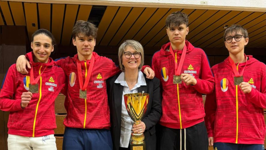 Echipa masculină de cadeți a României a câștigat medalia de aur în Circuitul European de la Novi Sad