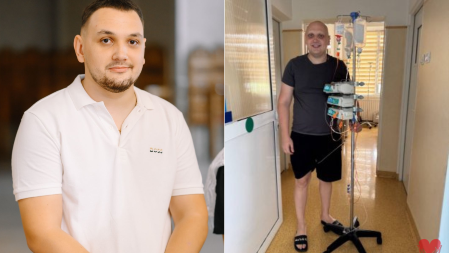 Tânăr student, în remisie după un cancer rar, internat pentru transplant autolog