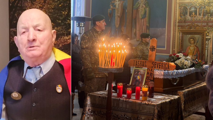 Veteranul de război Severică Tasbac, înmormântat cu onoruri militare la 103 ani